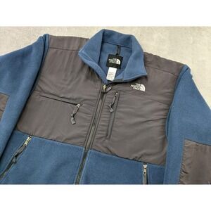 The North Face Fleece Jacket Mens L-G Full Zip Outdoor Blue Gray Coat